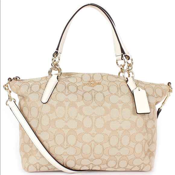 Coach Handbags - COACH Jacquard Kelsey Crossbody & Satchel Purse